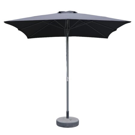 Ομπρέλα Κήπου ArteLibre MELIOR Μαύρο/Ανθρακί Αλουμίνιο/Polyester Φ2.2x2.2m