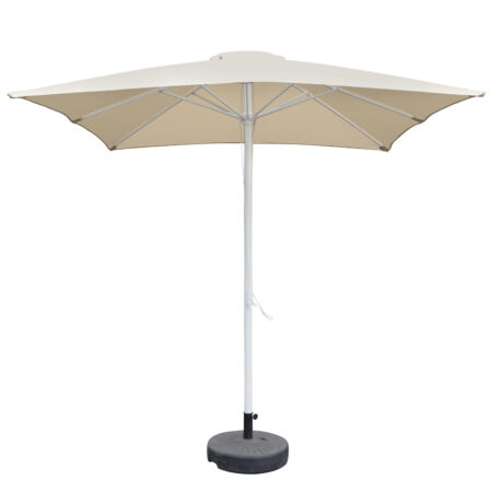 Ομπρέλα Κήπου ArteLibre MELIOR Μπεζ/Λευκό Αλουμίνιο/Polyester Φ2.2x2.2m
