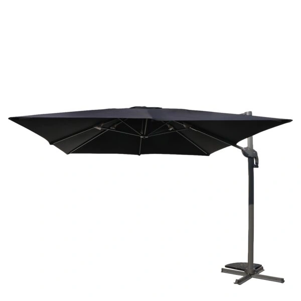 Ομπρέλα Κήπου ArteLibre VALENA Μαύρο/Γκρι Αλουμίνιο/Polyester Φ3x3m