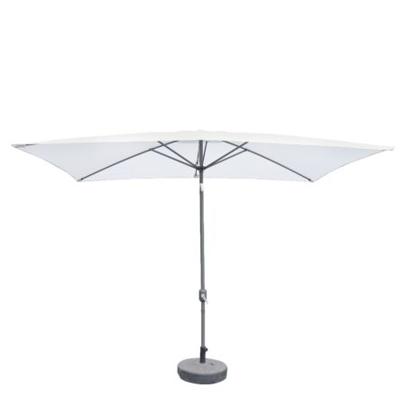 Ομπρέλα Κήπου ArteLibre ARONA Λευκό/Ανθρακί Αλουμίνιο/Polyester 3x2x2.53m