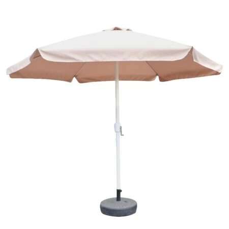 Ομπρέλα Κήπου ArteLibre RENOVA Μόκα/Λευκό Μέταλλο/Polyester Φ3x2.5m