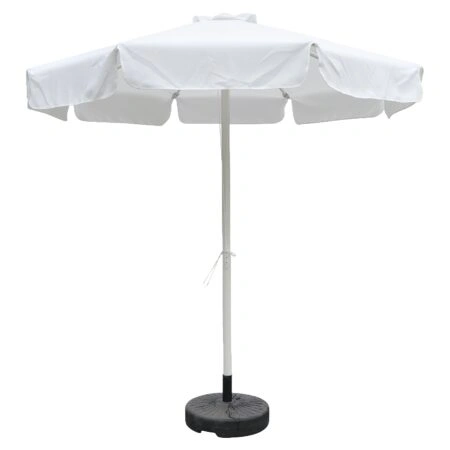 Ομπρέλα Κήπου ArteLibre SALVIA Εκρού/Λευκό Αλουμίνιο/Polyester Φ2.2x2.5m