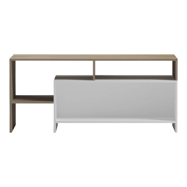 Τραπέζι σαλονιού Consa  sonoma - λευκό 120x60x52.8εκ