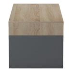 Τραπέζι σαλονιού Consa sonoma - ανθρακί 120x60x52.8εκ