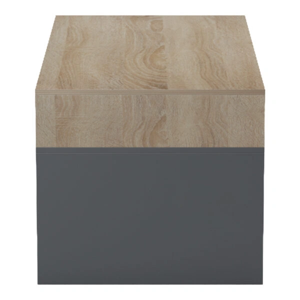 Τραπέζι σαλονιού Consa sonoma - ανθρακί 120x60x52.8εκ