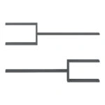 Ραφιέρα τοίχου Galler  ανθρακί 79x19.5x18εκ