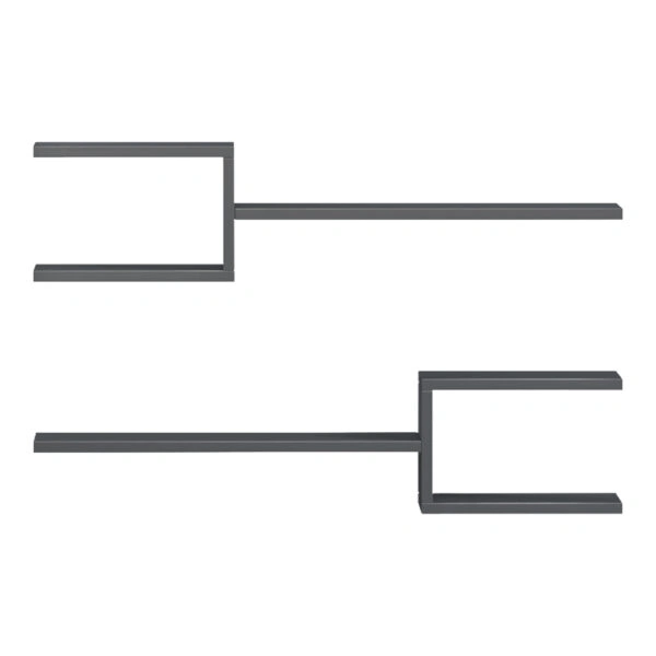 Ραφιέρα τοίχου Galler  ανθρακί 79x19.5x18εκ