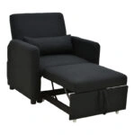 Πολυθρόνα-κρεβάτι Flexa  ύφασμα μαύρο 85x92x84εκ