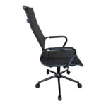 Καρέκλα γραφείου διευθυντή Valter  pu μαύρο 55.5x58x108εκ