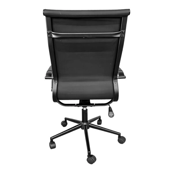 Καρέκλα γραφείου διευθυντή Valter  pu μαύρο 55.5x58x108εκ