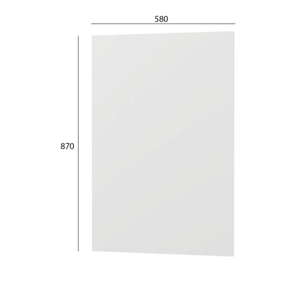 Κάτω Πλαϊνό Κουζίνας Modest Λευκό 58x1.6x87cm