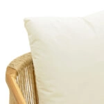 Πολυθρόνα Cuerda  σκελετός teak ξύλο με pe σχοινί σε φυσική απόχρωση 55x60x80εκ