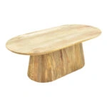 Τραπέζι σαλονιού Aithra  μασίφ ξύλο μάνγκο σε φυσική απόχρωση 120x60x42εκ