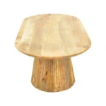 Τραπέζι σαλονιού Aithra  μασίφ ξύλο μάνγκο σε φυσική απόχρωση 120x60x42εκ