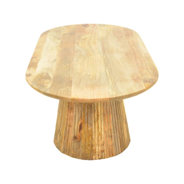 Τραπέζι σαλονιού Aithra  μασίφ ξύλο μάνγκο σε φυσική απόχρωση 120x60x42εκ