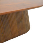 Τραπέζι σαλονιού Aithra  μασίφ ξύλο μάνγκο καρυδί 120x60x42εκ