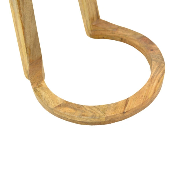 Βοηθητικό τραπέζι Kallos  μασίφ ξύλο μάνγκο σε φυσική απόχρωση 45x45x60εκ