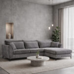 FOREVER ΚΑΝΑΠΕΣ ΓΩΝΙΑ ΔΕΞΙΑ ΓΚΡΙ 316x185xH92cm