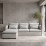 PROUD ΚΑΝΑΠΕΣ ΓΩΝΙΑ ΑΡΙΣΤΕΡΗ ΓΚΡΙ ΑΝΟΙΧΤΟ PUENTE 80 258x180x90