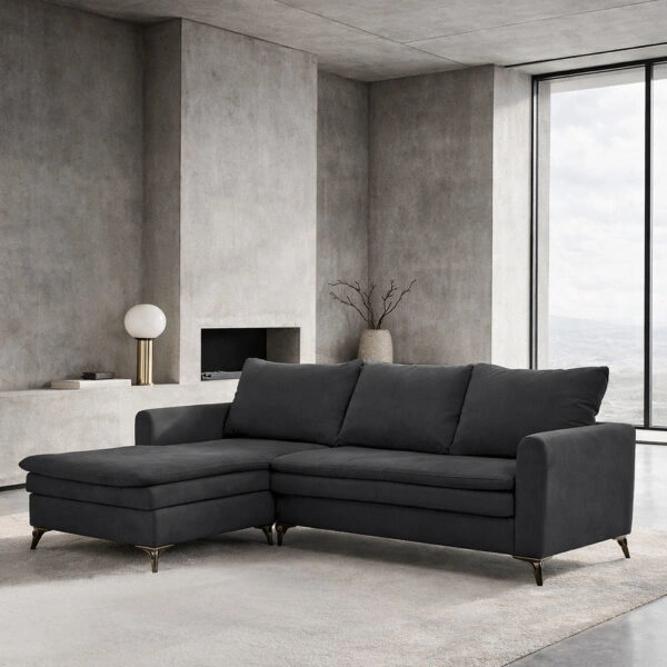 SCANDALO ΚΑΝΑΠΕΣ ΓΩΝΙΑ ΑΝΑΣΤΡΕΨΙΜΗ ΑΝΘΡΑΚΙ ASTI 15 265x188x99cm