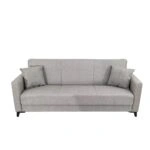 Artekko Pixie Γκρι Τριθέσιος Καναπές Κρεβάτι με Αποθηκευτικό Χώρο (205x80x85)cm Κρεβάτι (180x100x45)cm