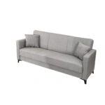 Artekko Pixie Γκρι Τριθέσιος Καναπές Κρεβάτι με Αποθηκευτικό Χώρο (205x80x85)cm Κρεβάτι (180x100x45)cm