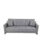 Artekko Pixie Γκρι Τριθέσιος Καναπές Κρεβάτι με Αποθηκευτικό Χώρο (205x80x85)cm Κρεβάτι (180x100x45)cm