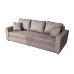 Artekko Flexy Μπεζ Τριθέσιος Καναπές με Αποθηκευτικό Χώρο (235x100x75)cm Κρεβάτι (200x150x45)cm