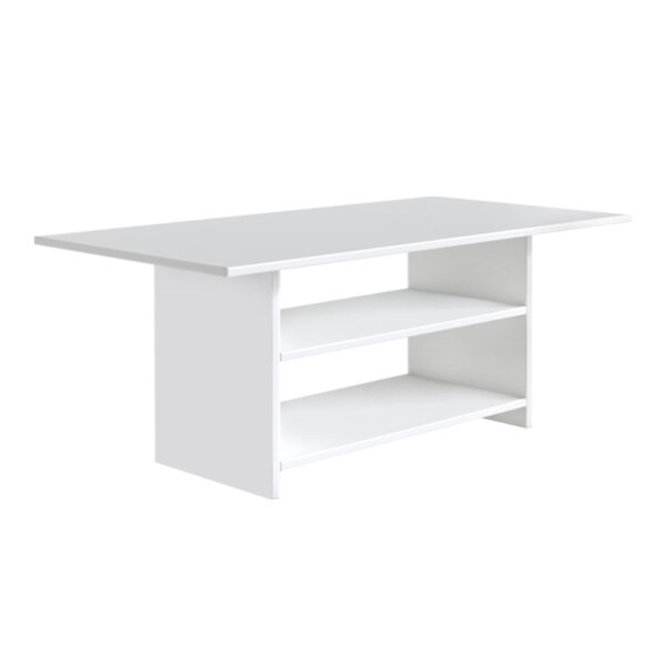 Τραπεζάκι σαλονιού Dallas Megapap χρώμα λευκό 90x50x60εκ.