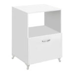 Έπιπλο κουζίνας για φουρνάκι Nadine Megapap χρώμα λευκό 60x57x85εκ.