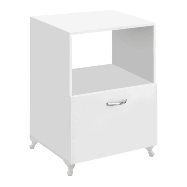 Έπιπλο κουζίνας για φουρνάκι Nadine Megapap χρώμα λευκό 60x57x85εκ.