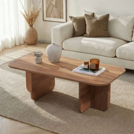 Τραπεζάκι σαλονιού Becaj Megapap χρώμα atlantic pine 120x60x41