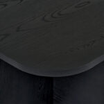 Τραπεζάκι σαλονιού Becaj Megapap χρώμα black wood 120x60x41,4εκ.