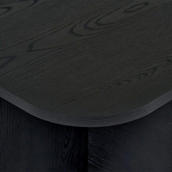 Τραπεζάκι σαλονιού Becaj Megapap χρώμα black wood 120x60x41,4εκ.