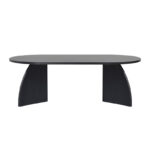 Τραπεζάκι σαλονιού Melina Megapap χρώμα black wood 120x60x40εκ.