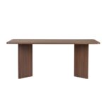 Τραπέζι Linza Megapap χρώμα καρυδί 180x90x75εκ.