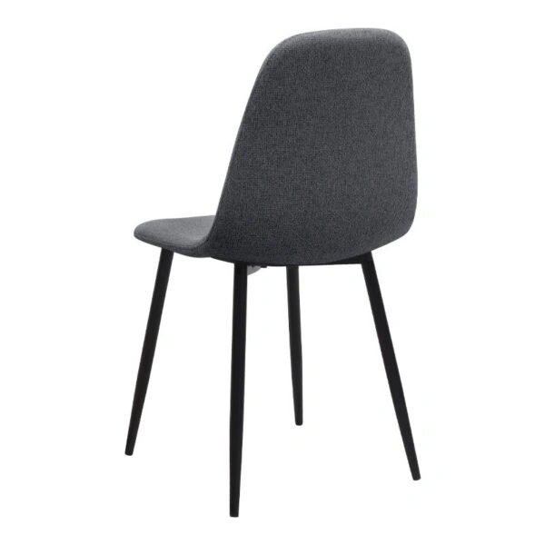 Σετ τραπεζαρία 5τμχ Xana - Iris Megapap χρώμα sepet oak - γκρι Ø90x77,7εκ.