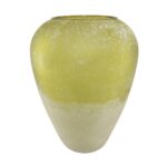 Artekko Frosted Γυάλινο Βάζο σε Πράσινο Απόχρωση (19.8x19.8x25.4)cm