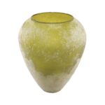 Artekko Frosted Γυάλινο Βάζο σε Πράσινο Απόχρωση (19.8x19.8x25.4)cm
