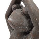 Artekko Animal Καφέ Διακοσμητικός Βάτραχος από Μαγνήσιο (29x38x17)cm