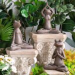 Artekko Animal Καφέ Διακοσμητικός Βάτραχος από Μαγνήσιο (29x38x17)cm