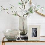 Artekko Twilight Γκρι Γυάλινο Διακοσμητικό Βάζο (15x15x30)cm