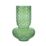 Artekko Glassy Πράσινο Γυάλινο Βάζο (21.5x21.5x32.6)cm