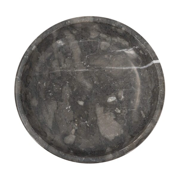 Artekko Marble Γκρι Μαρμάρινο Μπολ (21x21x4.5)cm