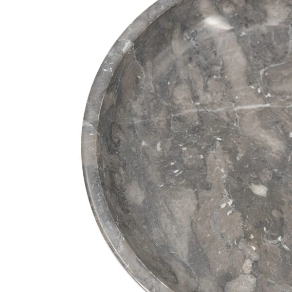 Artekko Marble Γκρι Μαρμάρινο Μπολ (21x21x4.5)cm