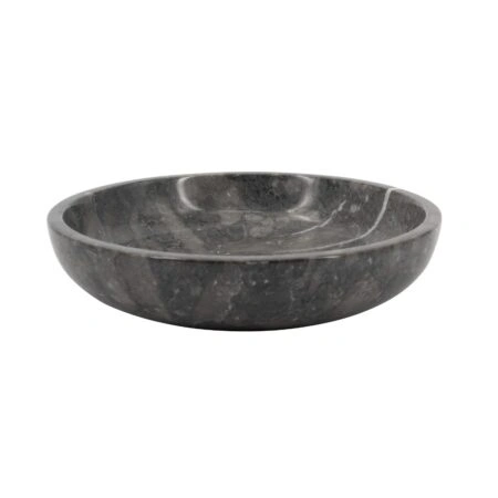 Artekko Marble Γκρι Μαρμάρινο Μπολ (21x21x4.5)cm