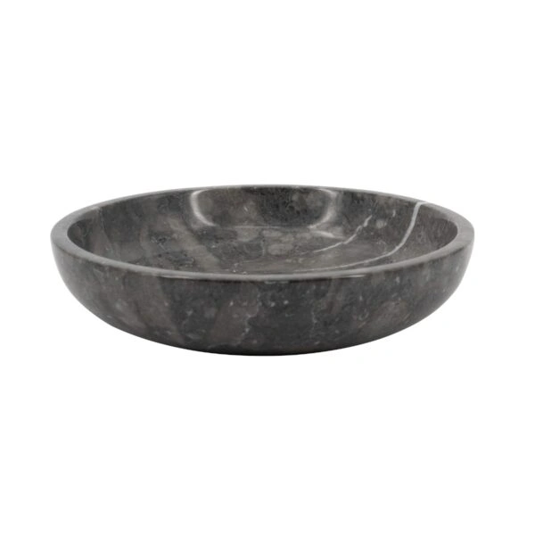 Artekko Marble Γκρι Μαρμάρινο Μπολ (21x21x4.5)cm