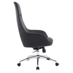 ΚΑΡΕΚΛΑ ΓΡΑΦΕΙΟΥ BEKKER HM18359.01 ΜΑΥΡΟ PU ΔΕΡΜΑ--ΒΑΣΗ ΧΡΩΜΙΟΥ 67x67x126Υεκ