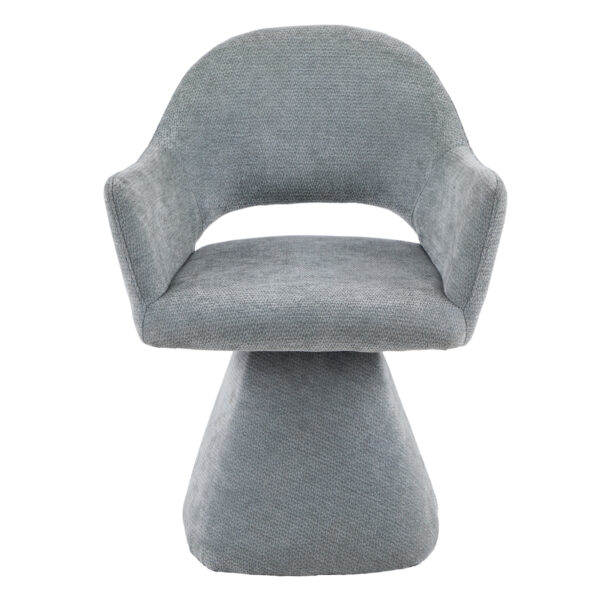 ΠΟΛΥΘΡΟΝΑ ΤΡΑΠΕΖΑΡΙΑΣ ΠΕΡΙΣΤΡΕΦΟΜΕΝΗ SIMA HM18360.01 ΓΚΡΙ ΥΦΑΣΜΑ 64x61x84,5Υεκ