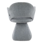 ΠΟΛΥΘΡΟΝΑ ΤΡΑΠΕΖΑΡΙΑΣ ΠΕΡΙΣΤΡΕΦΟΜΕΝΗ SIMA HM18360.01 ΓΚΡΙ ΥΦΑΣΜΑ 64x61x84,5Υεκ